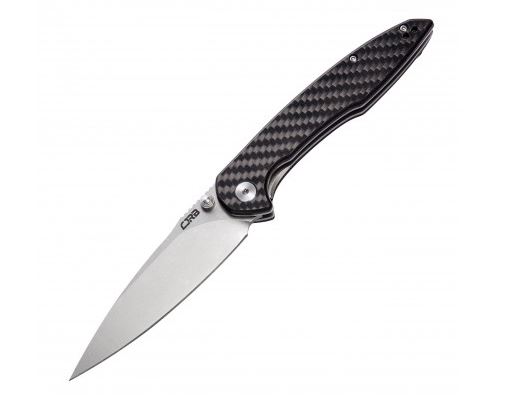 CJRB Knives Centros Flipper Folding Knife, D2, Carbon Fiber, J1905CF