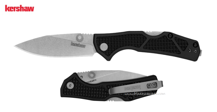 Kershaw Debris Folding Knife, D2 SW, GFN Black, 2034
