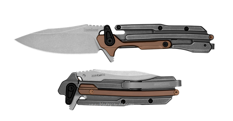 Kershw Frontrunner Framelock Folding Knife, D2 SW, G10/Steel, K2039