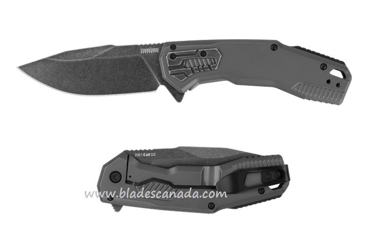 Kershaw Cannonball Flipper Framelock Knife, Assisted Opening, D2 Steel, Stainless Handle, K2061
