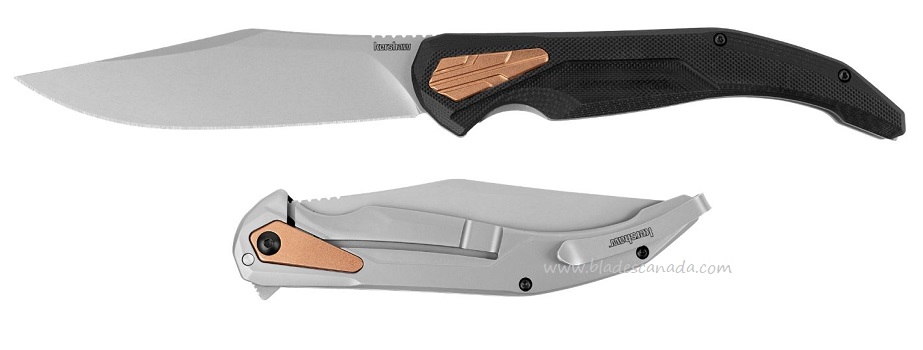 Kershaw Strata Flipper Framelock Knife, D2 Steel, G10 Black, K2076