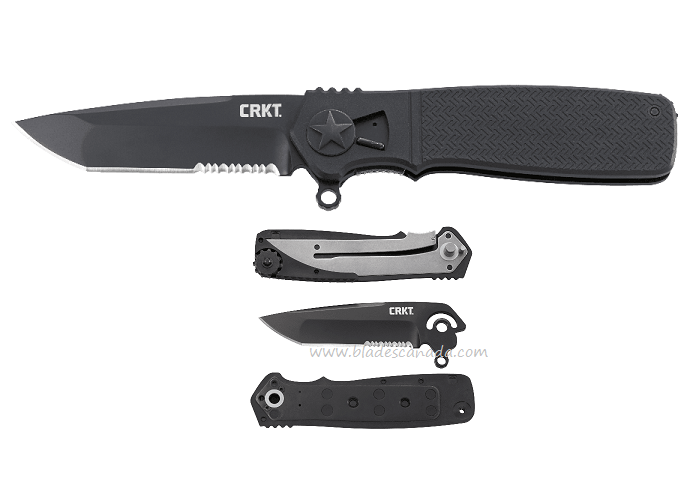 CRKT Homefront Tactical Folding Knife, 1.4116 Steel, GFN Black, CRKTK260KKS