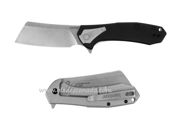 Kershaw Bracket Framleock Flipper Folding Knife, Assisted Opening, GFN/Stainless Handle, K3455