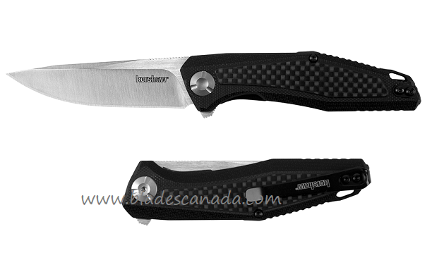 Kershaw Atmos Flipper Folding Knife, G10/Carbon Fiber Inlay, K4037