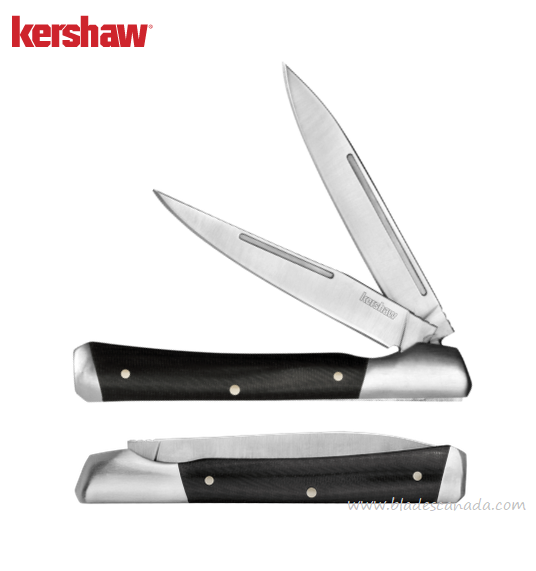 Kershaw Allegory Slipjoint Folding Knife, Spear Point, Micarta Black, 4385