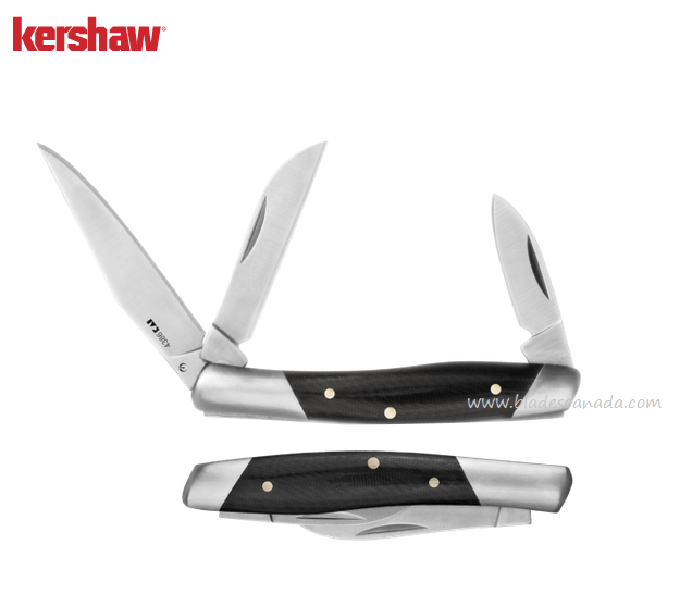 Kershaw Iredale Slipjoint Folding Knife, Clip Point, Micarta Black, 4386