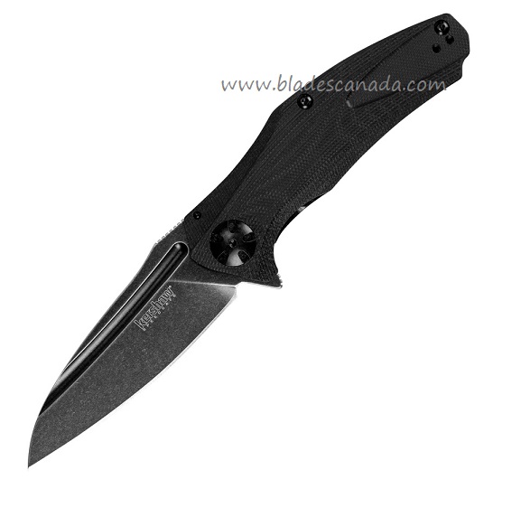 Kershaw Natrix Flipper Framelock Knife, Assisted Opening, G10 Black, K7007BLKBW