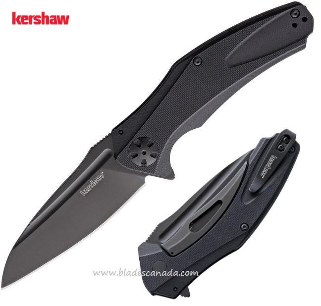 Kershaw Natrix XL Flipper Sub-Framelock Knife, G10 Black, K7008BLK