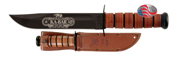 Ka-Bar USN 120th Anniversary Edition Knife, 1095 Cro-Van, Ka9192