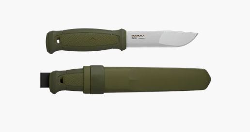 Mora Kansbol Outdoor Fixed Blade Knife, Stainless, OD Green, 1751