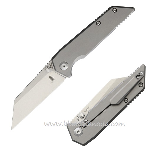 Kizer Fire Ant Framelock Folding Knife, S35VN, Tianium Handle, 2535A1 - Click Image to Close