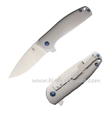 Kizer Gemini Flipper Framelock Knife, S35VN, Titanium, 3471