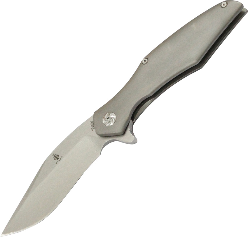 Kizer Trifecta Flipper Framelock Knife, S35VN, Titanium, 5462A1