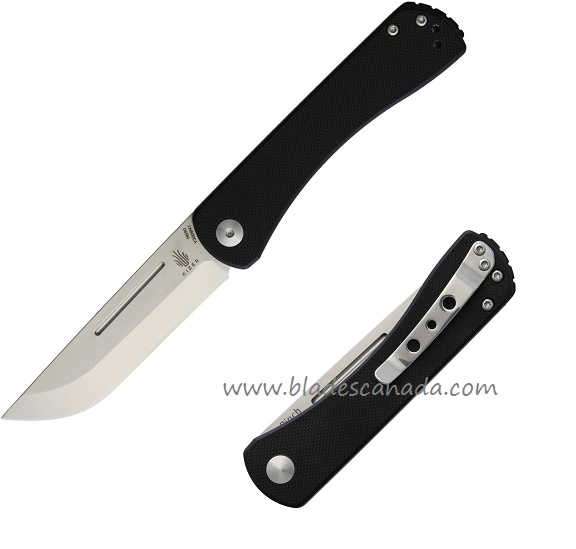 Kizer Vanguard Pinch Slipjoint Folding Knife, N690, G10 Black, V3009N1