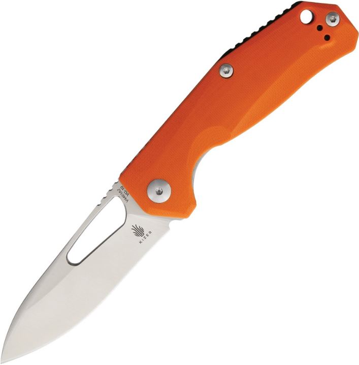 Kizer Vanguard Kesmec Folding Knife, VG10, G10 Orange, V4461A2