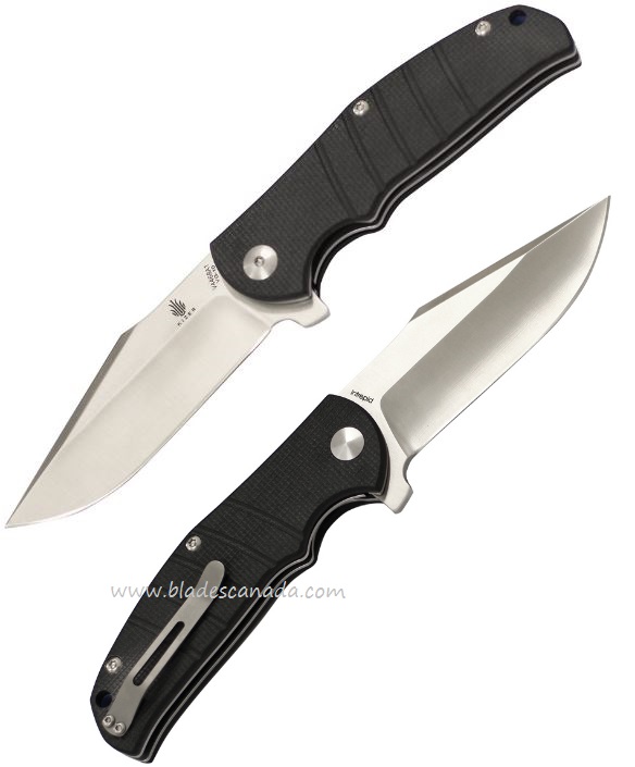 Kizer Vanguard Intrepid Folding Knife, VG10, G10 Black, V4468A1