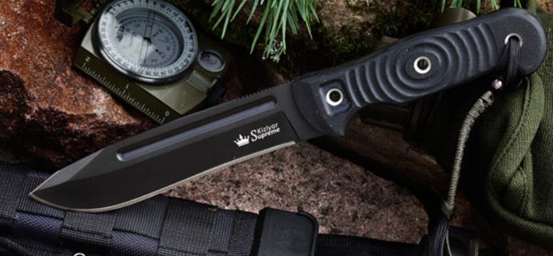 Kizlyar Maximus Fixed Blade Knife, D2 Steel, MOLLE Sheath, KK0019 - Click Image to Close