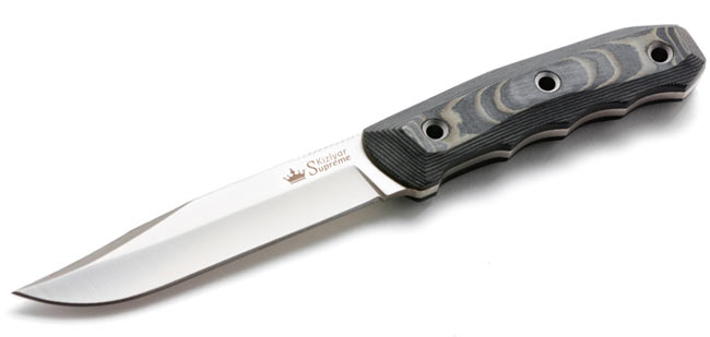 Kizlyar Enzo Fixed Blade Knife, AUS 8 Satin, Micarta, Kydex Sheath, KK0067