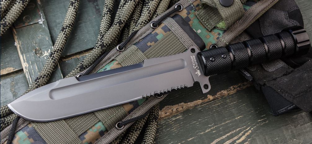 Kizlyar Survivalist-Z Fixed Blade Knife, D2 Steel, MOLLE Sheath, KK0078