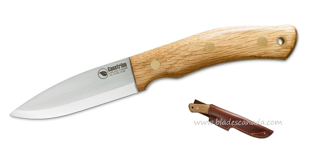 Casstrom No.10 SFK Fixed Blade Knife, K720, Oak Wood, KS13101