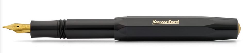 Kaweco Classic Sport Fountain Pen Black - Fine - Click Image to Close