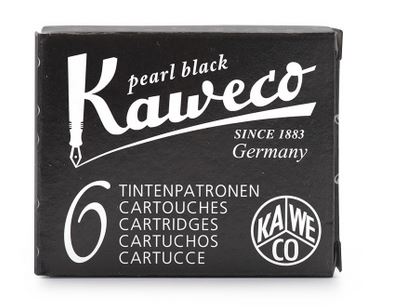 Kaweco Fountain Ink Cartridge 6-Pack - Pearl Black - Click Image to Close