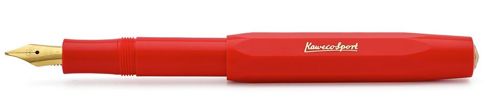 Kaweco Classic Sport Fountain Pen Red - Medium - Click Image to Close