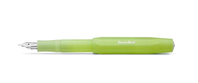 Kaweco Frosted Sport Fountain Pen Fine Lime - Fine