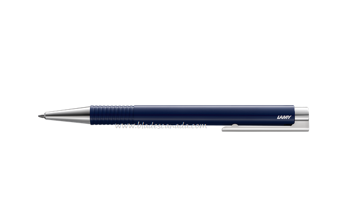 Lamy Logo M+ Ballpoint Pen - Gloss Night Blue