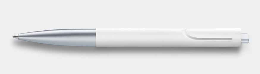 Lamy Noto Ballpoint Pen - White/Silver
