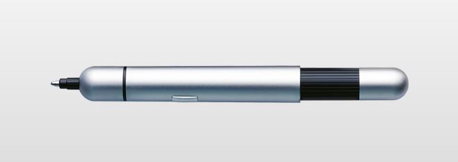 Lamy Pico Extending Ballpoint Pen - Matte Chrome - Click Image to Close