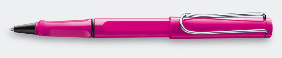 Lamy Safari Rollerball Pen - Pink - Click Image to Close