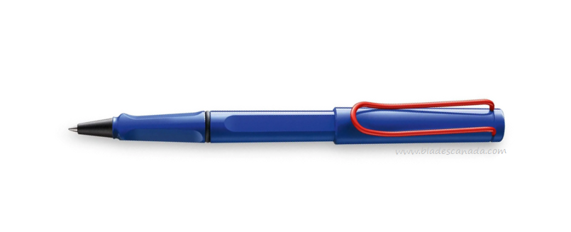 Lamy Safari Rollerball Pen, Ltd Edition, Blue with Red Clip, 314BLRD