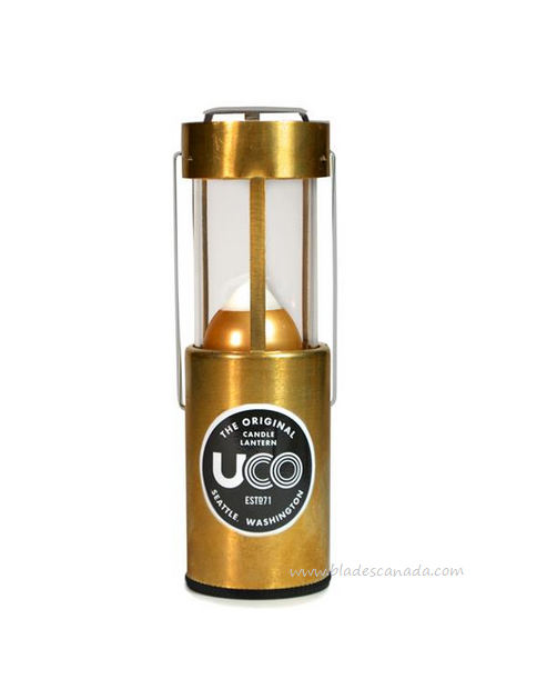 UCO Classic Series Original Candle Latern, Brass, L-B-STD