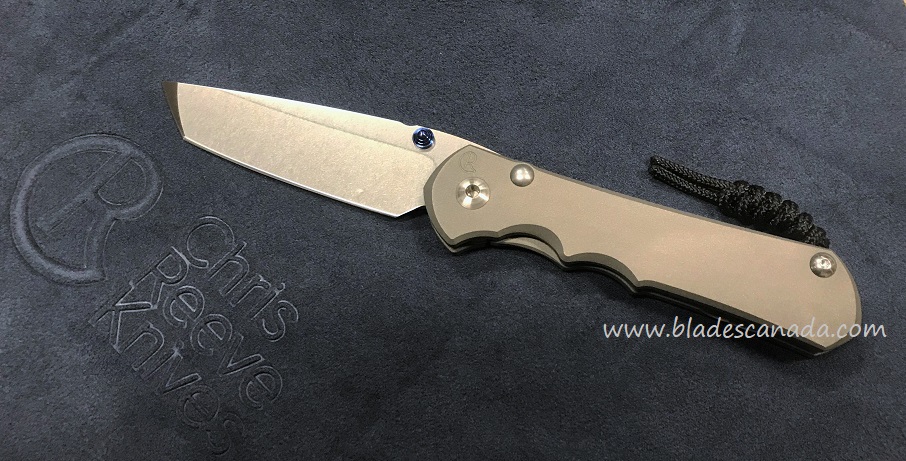Chris Reeve Large Inkosi Framelock Folding Knife, CPM S45VN, Titanium