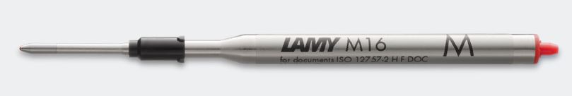 Lamy M16 Ballpoint Pen Refill - Medium - Red - Click Image to Close