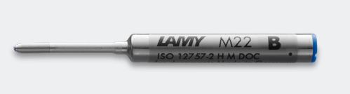Lamy M22 Mini Ballpoint Refill - Medium - Blue - Click Image to Close
