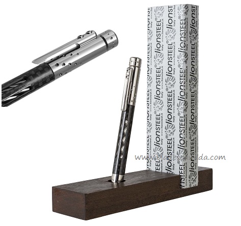 Lion Steel Nyala Pen, Carbon Fibre/Titanium Grey Shine, LSTNYFCGYS