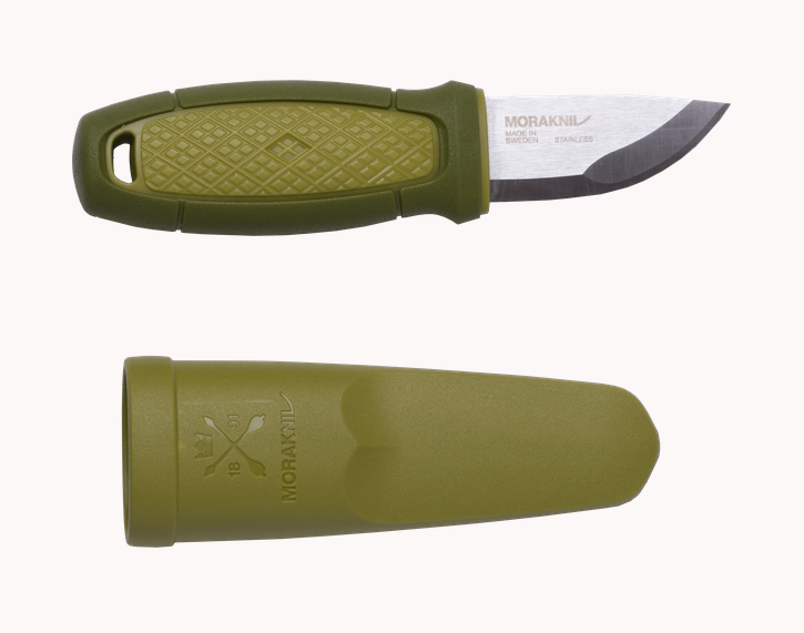 Morakniv Eldris Mini Fixed Blade Knife, Stainless, Green, 12651