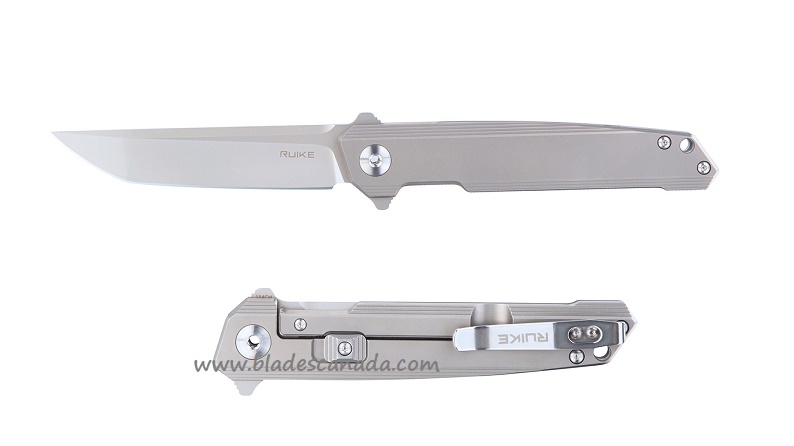 Ruike Ttianium Framelock Flipper Knife, 154CM Beadblast, M126-TZ