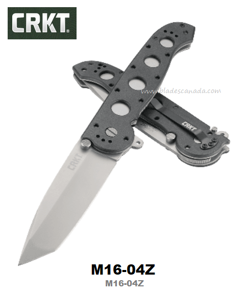 CRKT Carson Flipper Folding Knife, AUS 8, GRN Black, M16-04Z - Click Image to Close