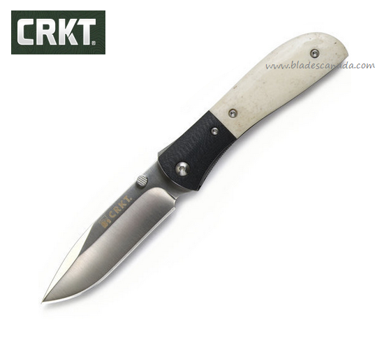 CRKT M4-02 Folding Knife, Assisted Opening, G10 White Bone