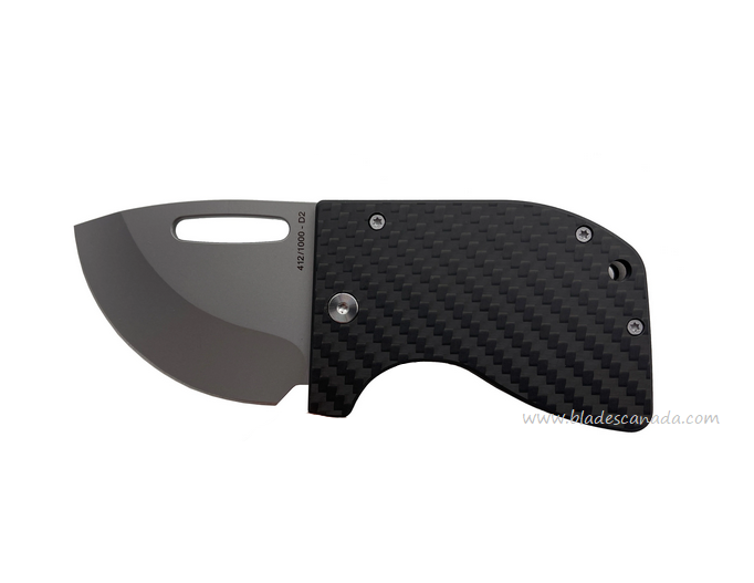 Maratac Re-Action Folding Knife, D2 Steel, Carbon Fiber/Titanium, 054