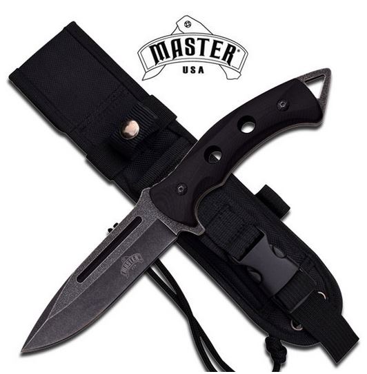 Master MU1132 Stonewash 5.25", Black G-10 Handle (Online Only)
