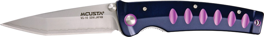 Mcusta Katana Folding Knife, VG10, Aluminum Purple, MCU43C