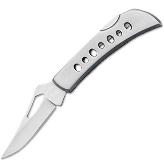 MC YD5010 Small Folding Knife, Stainless Plain Edge