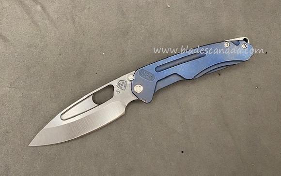 (Discontinued) Medford Infraction Framelock Folding Knife, S35VN, Titanium Blue Ano