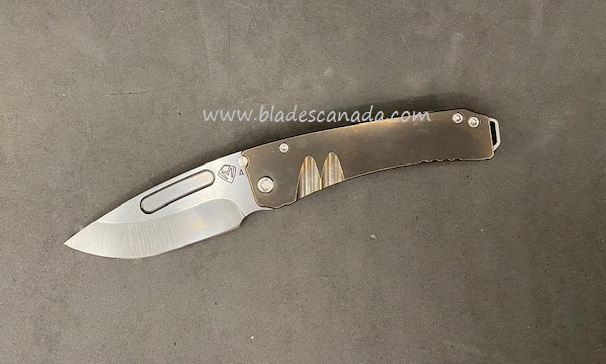 (Discontinued) Medford Midi Marauder Folding Knife, S45VN DP Tumble, Bronzed Titanium