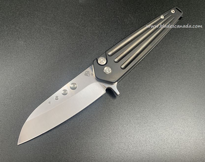 (Discontinued) Medford Nosferatu Flipper Folding Knife, S35VN Tumble, Titanium Black PVD