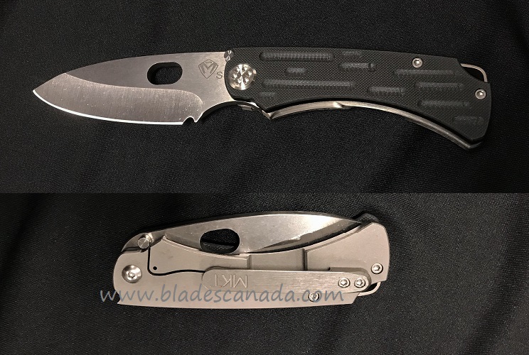 Medford Colonial G/T Framelock Folding Knife, S35VN Tumble, Titanium/G10 Black